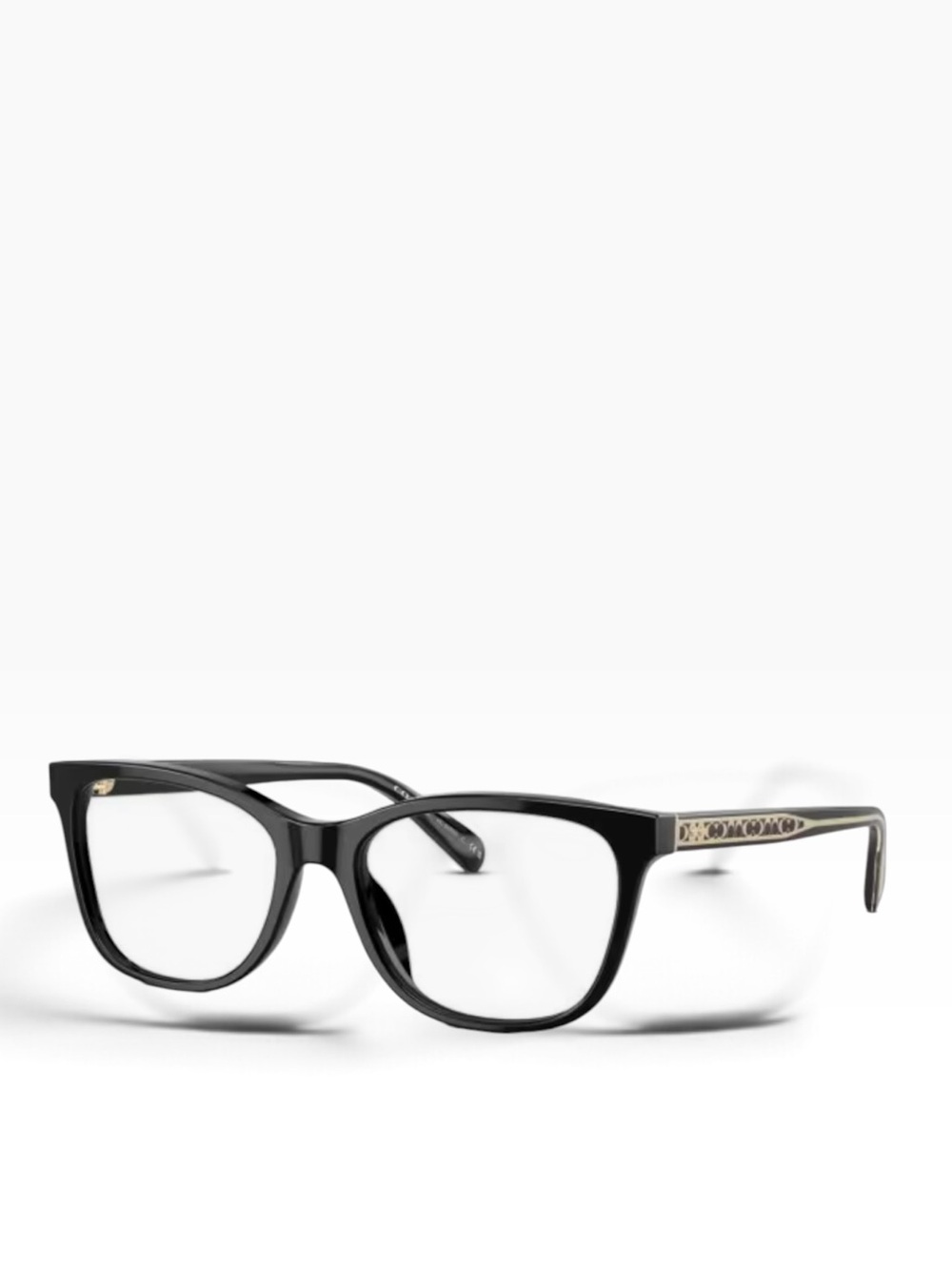 Coach HC6235U Black Modern Square Design Full Rim Acetate Women